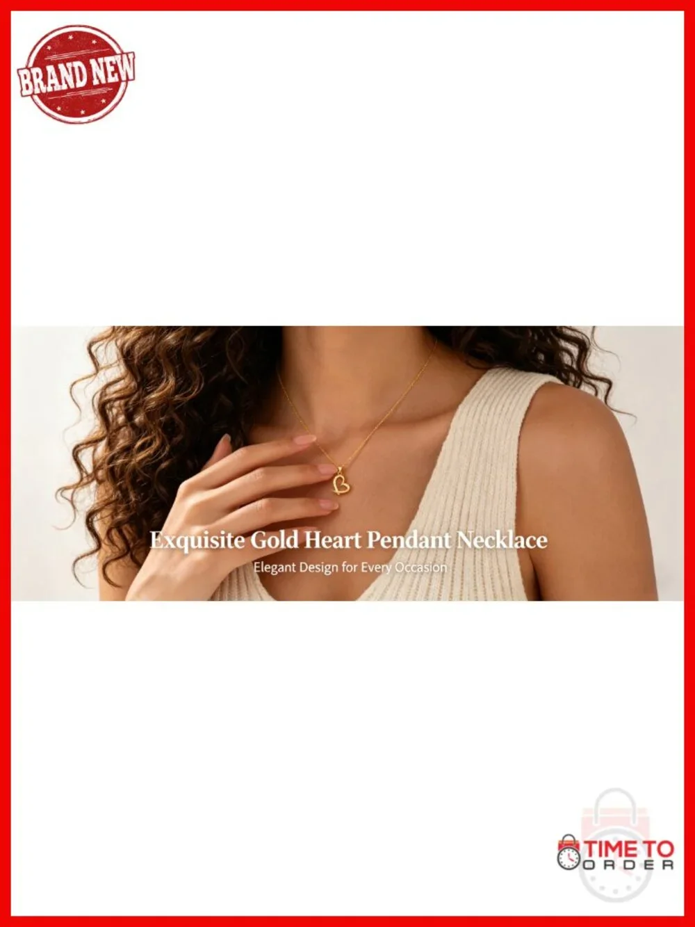 925 Sterling Silver 14K Gold Plated Heart Necklace Adjustable Chain_6